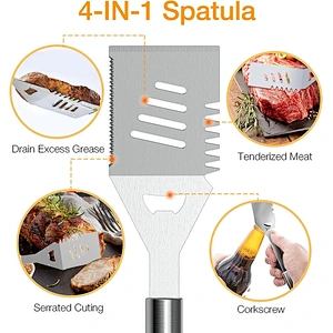 5 PCS Stainless Steel Grill Sets Grill Utensils Set BBQ Grill Accessories